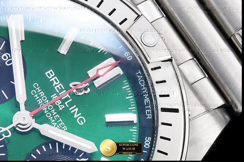Breitling Ref. BSW0542E TF - Lateral Bezel & Sapphire Crystal Profile (Photo 6 of 24)