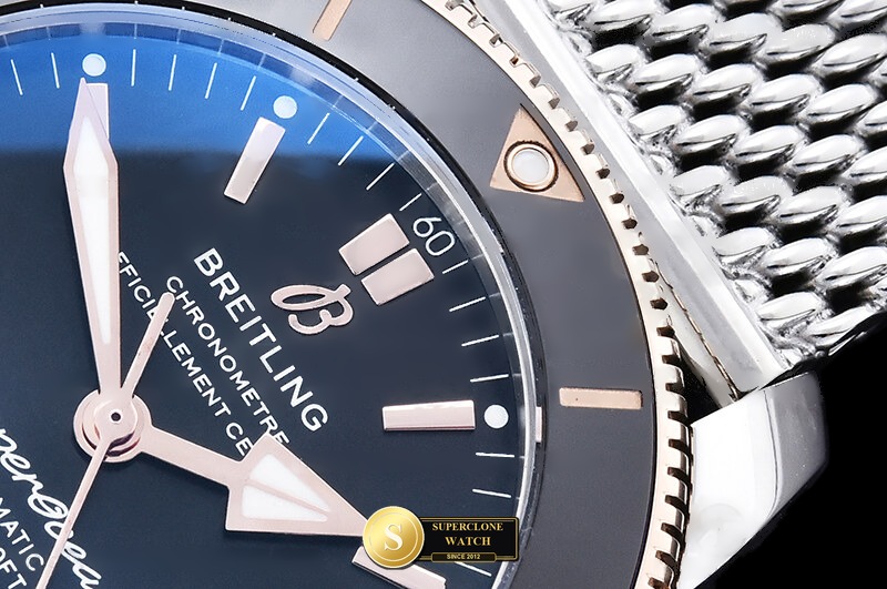 Breitling Ref. BSW0554I BLF - Lateral Bezel & Sapphire Crystal Profile (Photo 6 of 23)