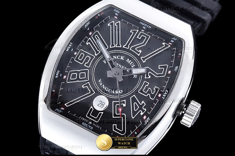 Franck Muller Ref. FM196A ABF - Lug-to-Lug & Rehaut Engraving View (Photo 5 of 21)
