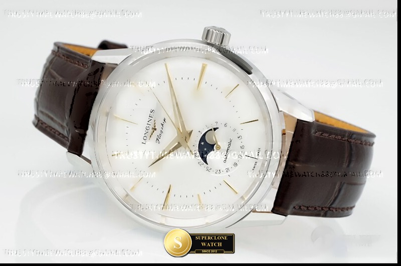 Longines Ref. LON051B APSF - Lug-to-Lug & Rehaut Engraving View (Photo 5 of 9)