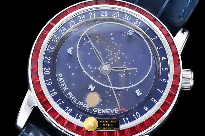Patek Philippe Ref. 6104 3KF - Lug-to-Lug & Rehaut Engraving View (Photo 5 of 29)