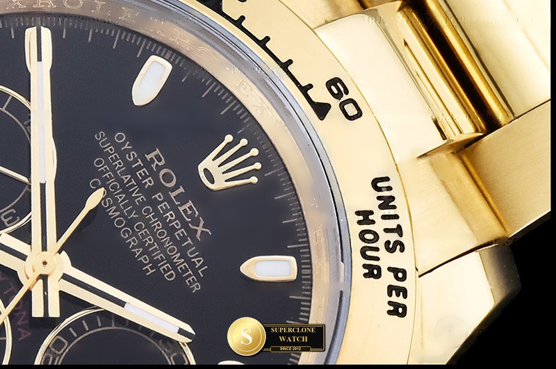 Rolex Ref. 116528 ASIAN - Lateral Bezel & Sapphire Crystal Profile (Photo 6 of 24)