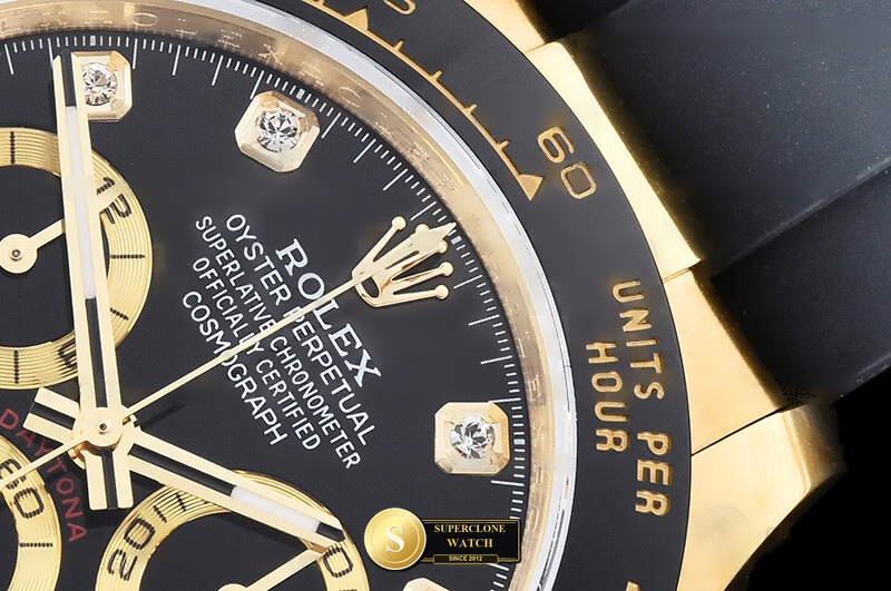 Rolex Ref. 116518 QF - Lateral Bezel & Sapphire Crystal Profile (Photo 6 of 34)
