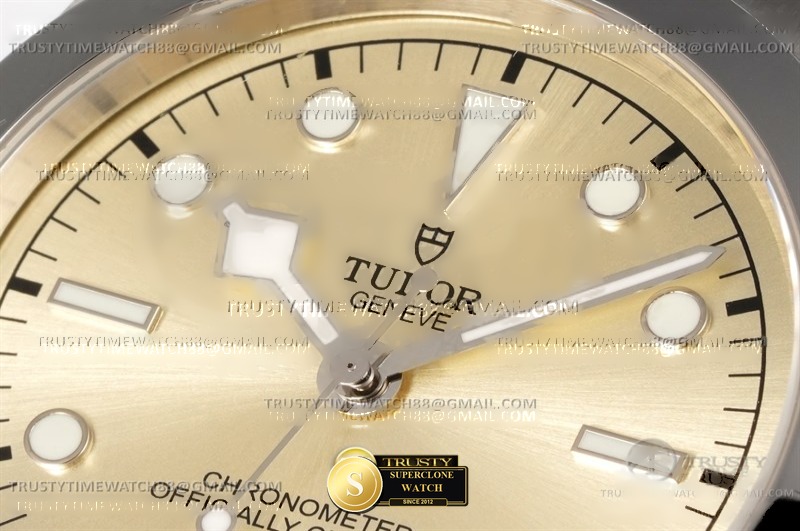 Tudor Ref. TUD116A 3TF - Lug-to-Lug & Rehaut Engraving View (Photo 5 of 9)