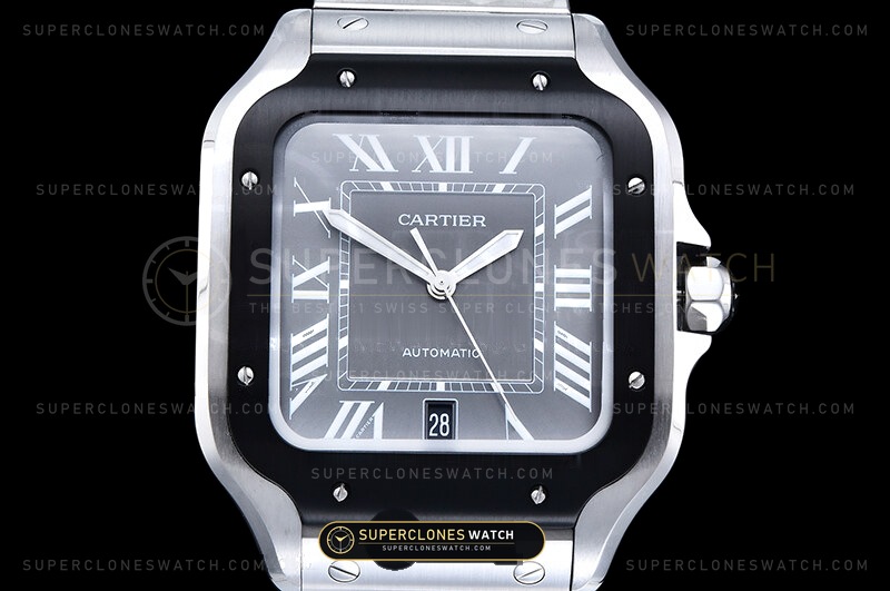 Cartier Santos de Cartier Large 40mm Slate Dial QuickSwitch Angle 2