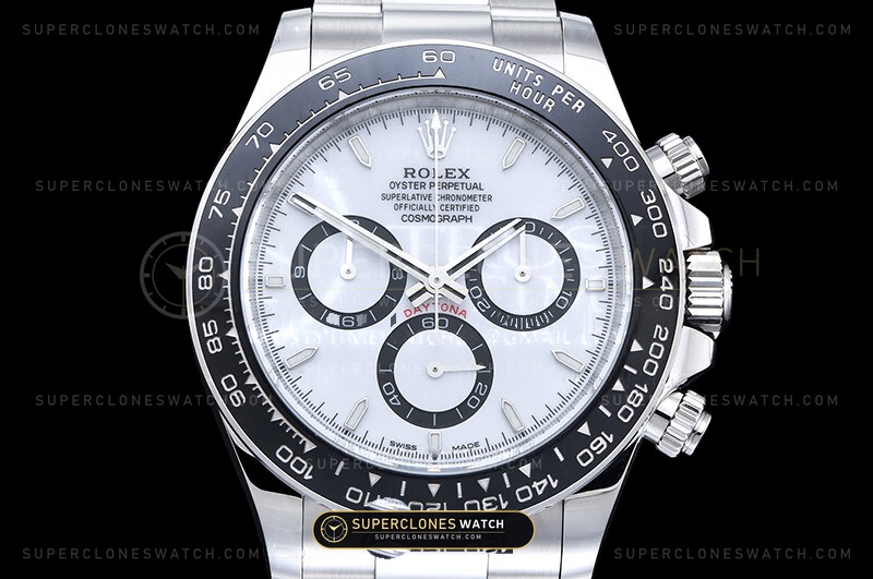 Rolex Cosmograph Daytona 126500LN Panda White Dial 904L Angle 2